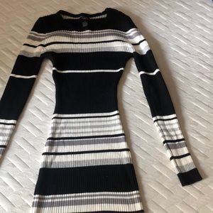 Striped bodycon dress